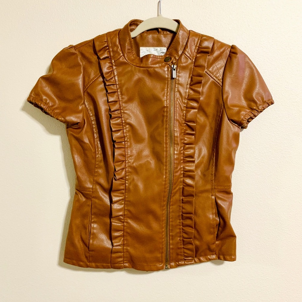 Wet Seal Women’s Patent Leather Jacket Sz M